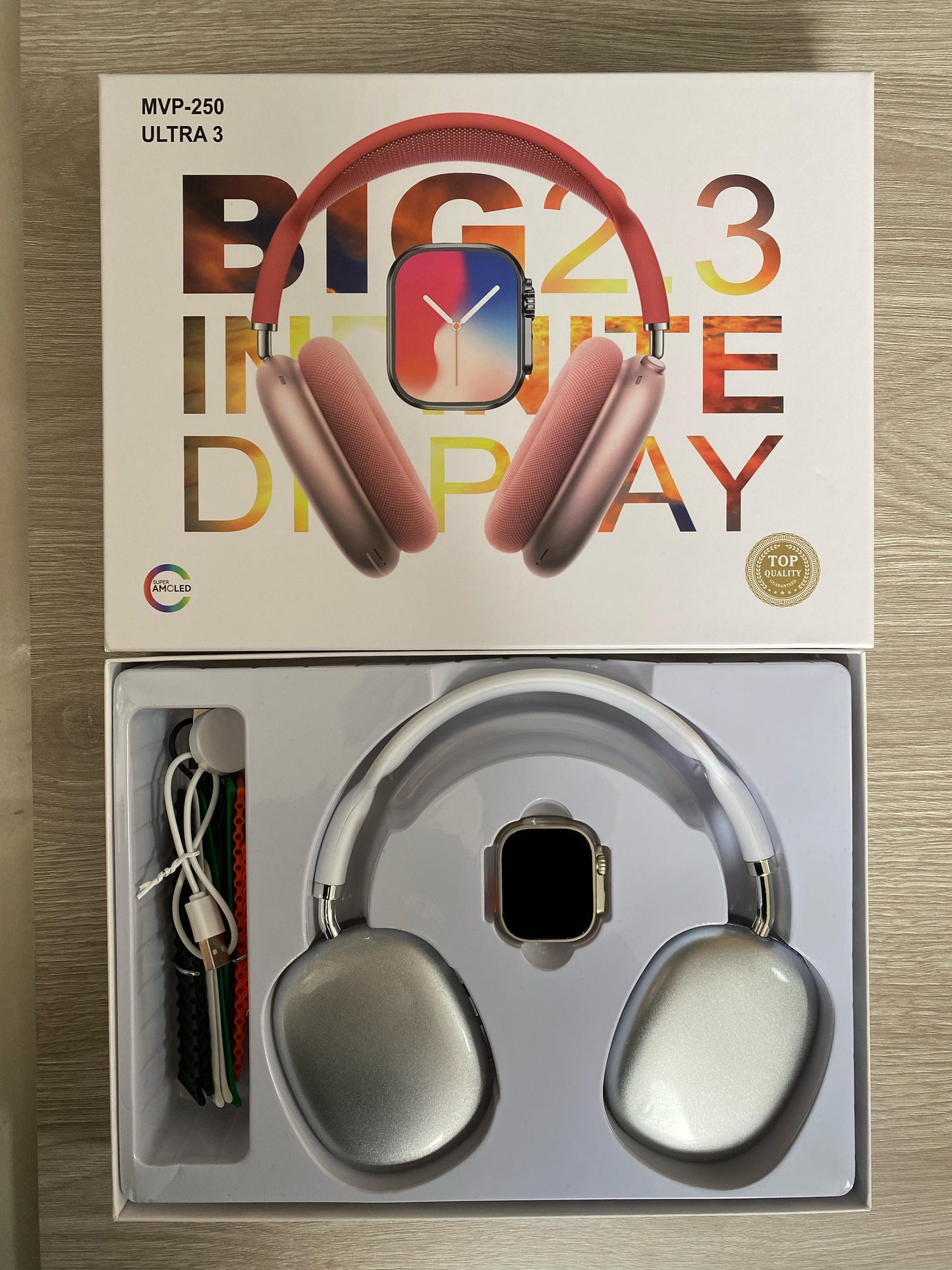 Combo Reloj Smartwatch Ultra 3 Diadema