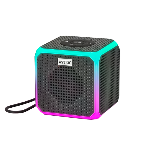 PARLANTE PORTATIL EN CUBO LUCES LED
